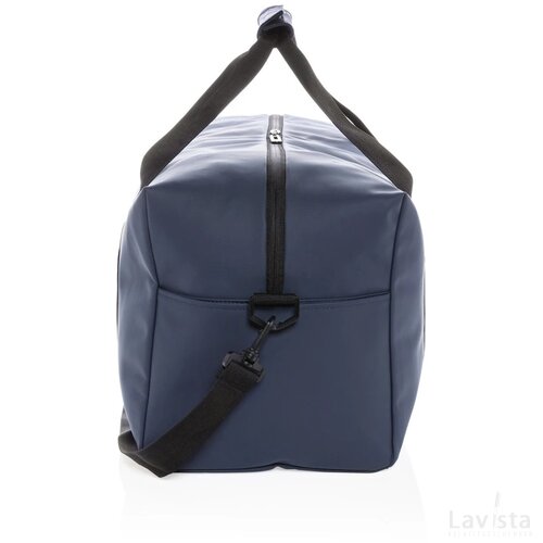 Smooth PU weekendtas PVC-vrij donkerblauw