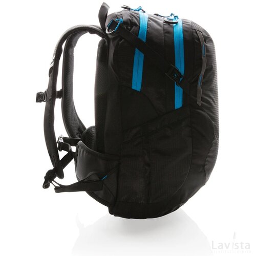 Explorer ribstop medium wandelrugzak 26L PVC-vrij zwart, blauw