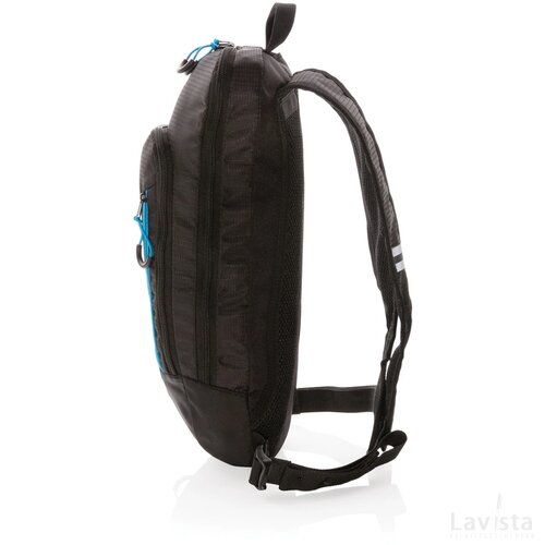 Explorer ribstop kleine wandelrugzak 7L PVC-vrij zwart, blauw