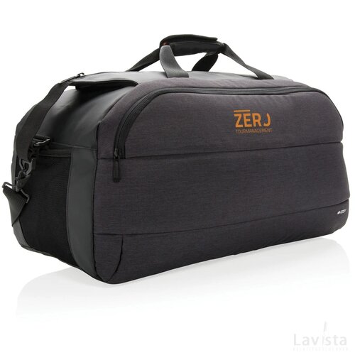 Modern weekend tas PVC vrij zwart