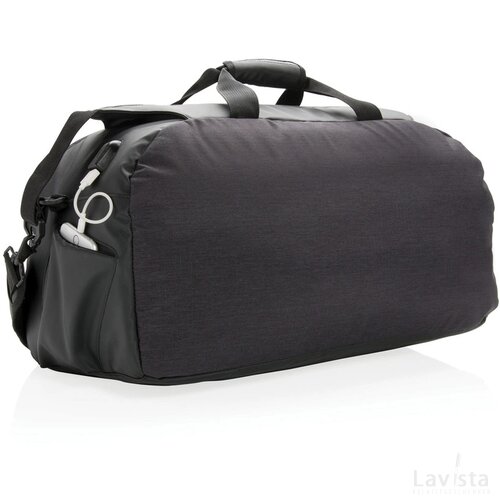 Modern weekend tas PVC vrij zwart