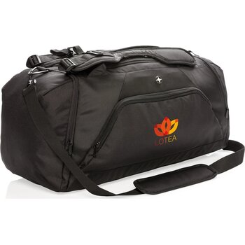 Swiss Peak RFID sporttas & rugzak PVC-vrij zwart