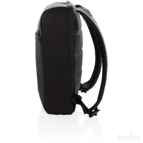 Lima PVC-vrije 15.6" RFID laptop tas zwart