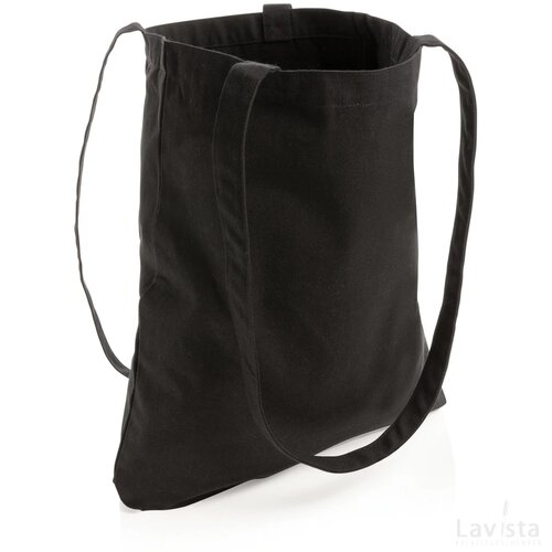 Impact AWARE™ gerecycled katoenen draagtas 330gsm zwart