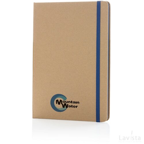 A5 kraft notitieboek blauw
