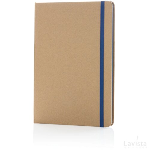 A5 kraft notitieboek blauw