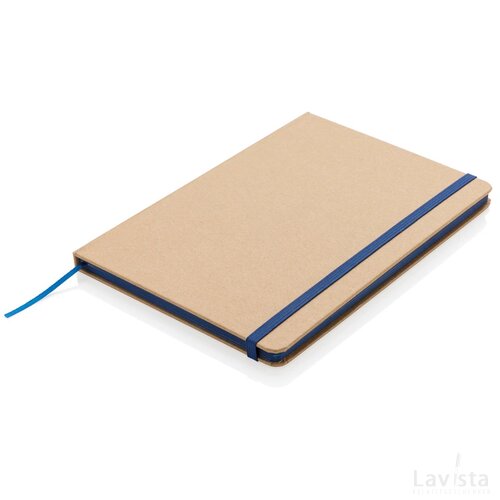 A5 kraft notitieboek blauw