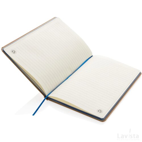 A5 kraft notitieboek blauw