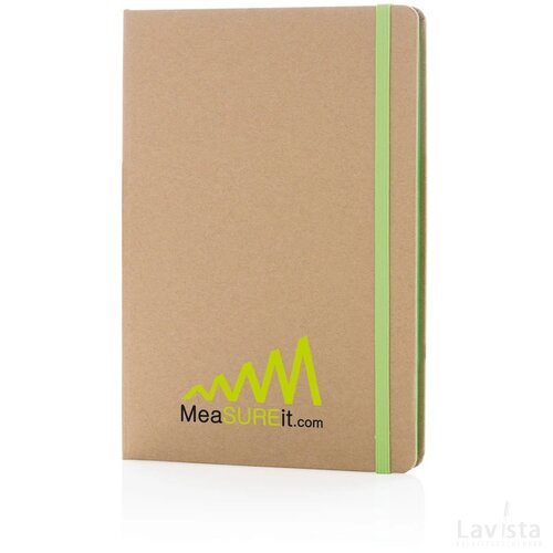 A5 kraft notitieboek groen