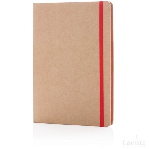 A5 kraft notitieboek rood