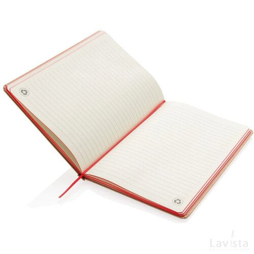 A5 kraft notitieboek rood