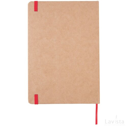 A5 kraft notitieboek rood