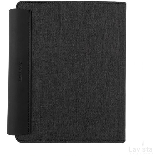 Fiko A5 portfolio met draadloos opladen & 5000mAh powerbank zwart