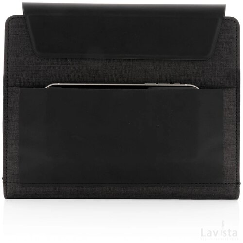 Fiko A5 portfolio met draadloos opladen & 5000mAh powerbank zwart