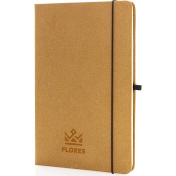 GRS Gerecycled lederen hardcover notitieboek A5 bruin