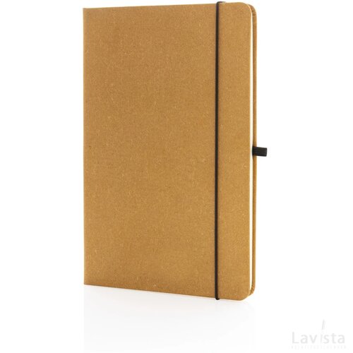 GRS Gerecycled lederen hardcover notitieboek A5 bruin