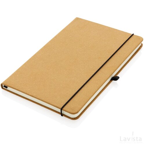 GRS Gerecycled lederen hardcover notitieboek A5 bruin