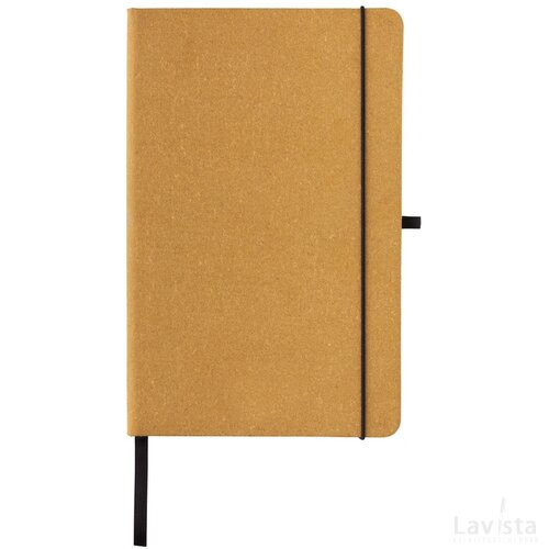 GRS Gerecycled lederen hardcover notitieboek A5 bruin