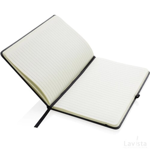 GRS Gerecycled lederen hardcover notitieboek A5 grijs