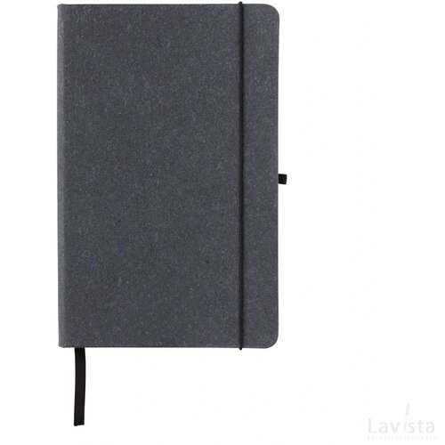 GRS Gerecycled lederen hardcover notitieboek A5 grijs