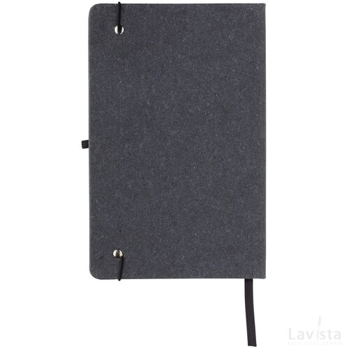 GRS Gerecycled lederen hardcover notitieboek A5 grijs