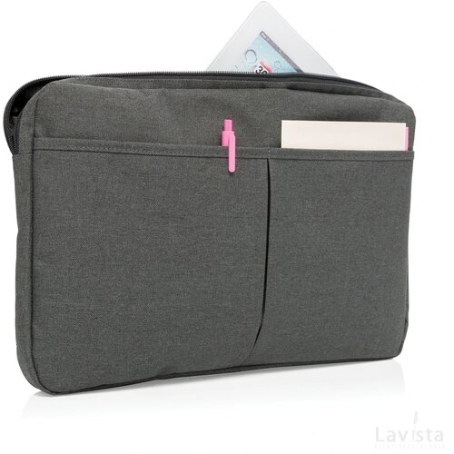 PVC vrije laptop hoes 15” grijs