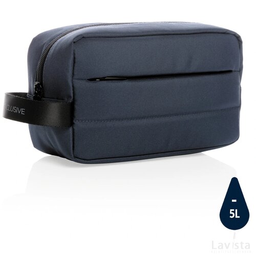 Impact AWARE™ RPET toilettas donkerblauw