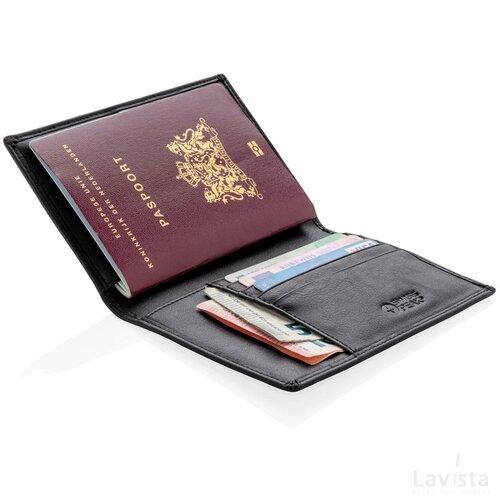 RFID anti-skimming paspoort houder zwart