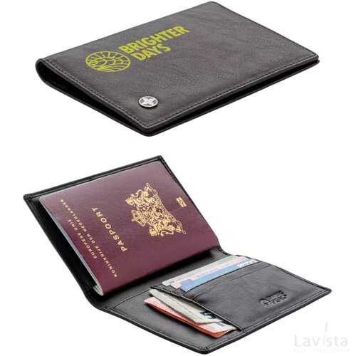 RFID anti-skimming paspoort houder zwart