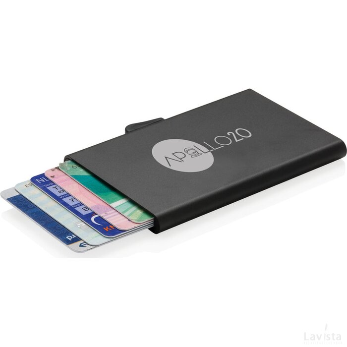 C-Secure aluminium RFID kaarthouder zwart