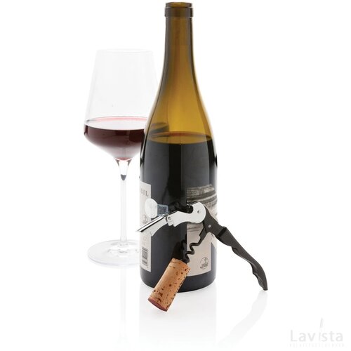 Vino sommelier kurkentrekker zwart