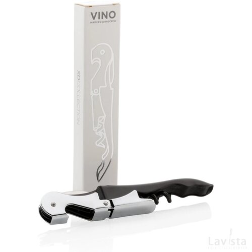 Vino sommelier kurkentrekker zwart