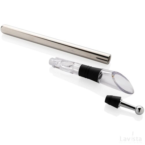 Vino wijnkoelstick zilver
