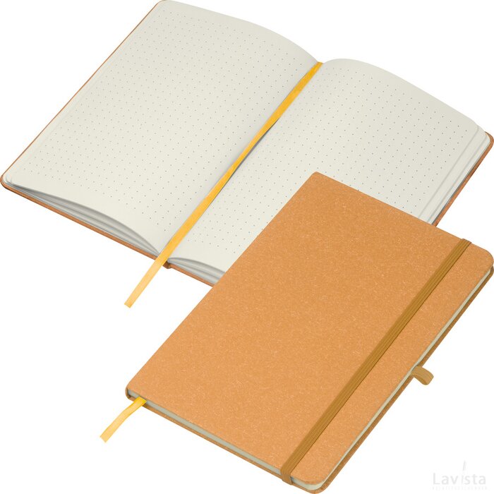 A5 notitieboekje van gerecycled karton bruin