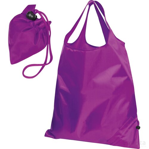 Opvouwbare draagtas paars purple roze