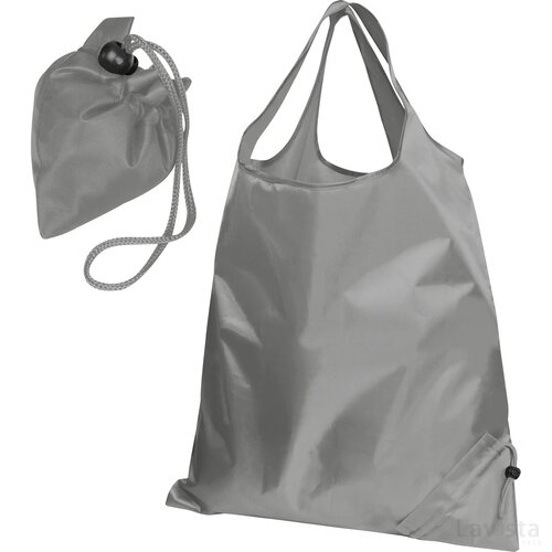 Opvouwbare draagtas grijs silvergrey zilvergrijs