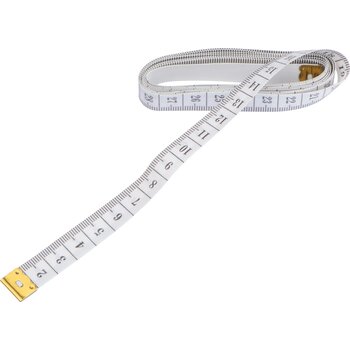 meetlint 1,5 meter van papieren bandarole wit