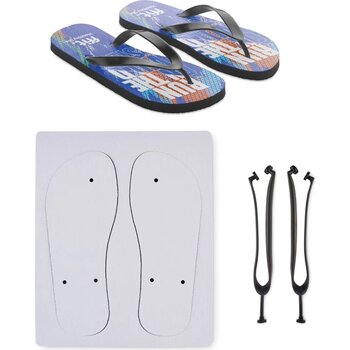 Sublimatie strandslippers xl Do mel zwart