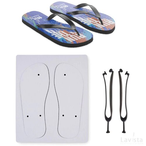 Sublimatie strandslippers xl Do mel zwart