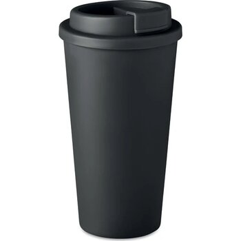Dubbelwandige drinkbeker 475 ml Tuesday zwart