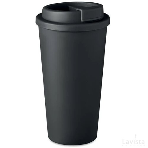 Dubbelwandige drinkbeker 475 ml Tuesday zwart