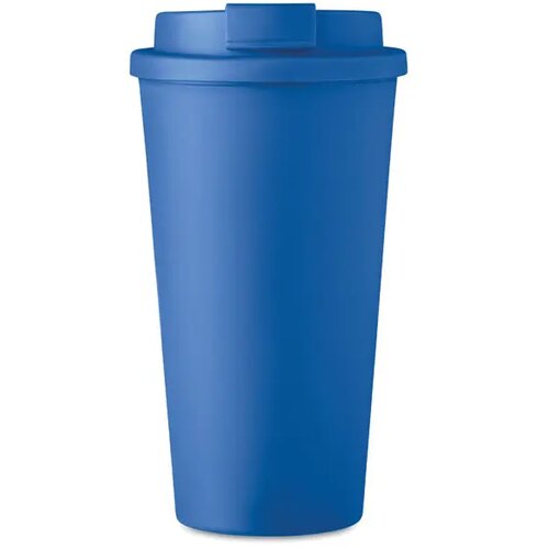 Dubbelwandige reisbeker met drinktuit Blauw 475 ml