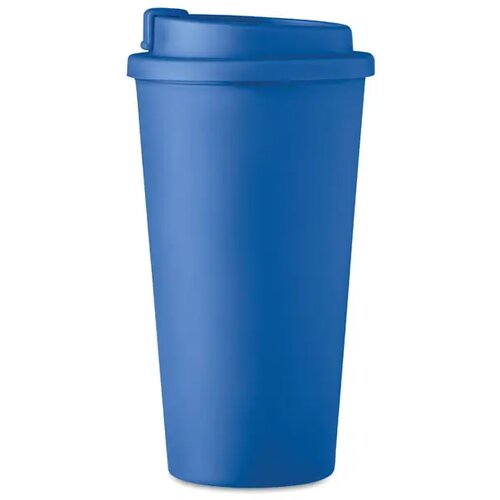 Dubbelwandige reisbeker met drinktuit Blauw 475 ml
