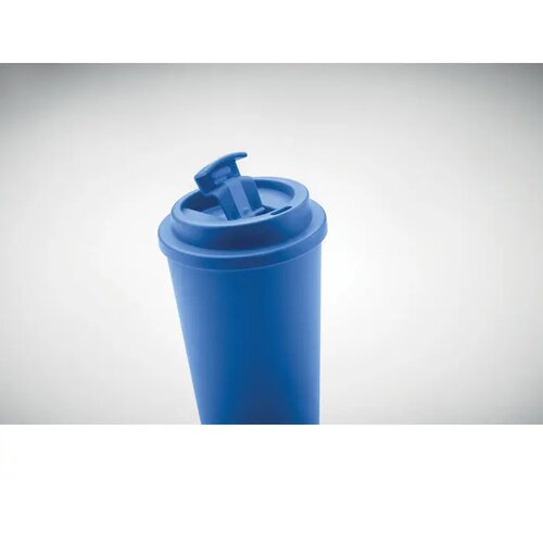 Dubbelwandige reisbeker met drinktuit Blauw 475 ml