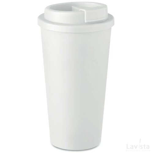 Dubbelwandige drinkbeker 475 ml Tuesday wit