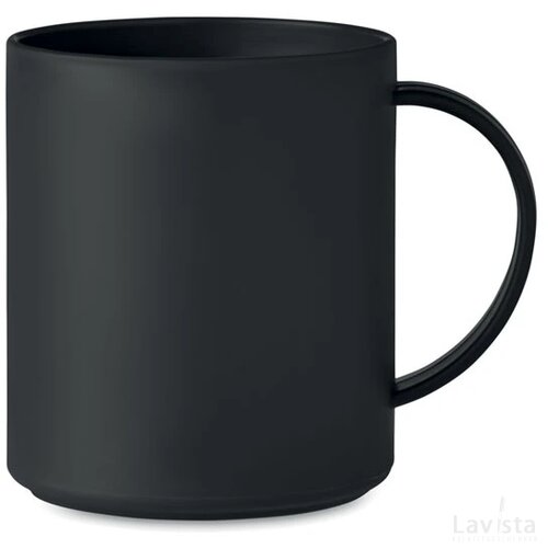 Herbruikbare mok 300 ml Monday zwart