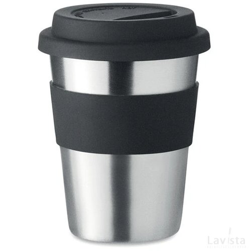 Rvs drinkbeker 350 ml Irmug zwart