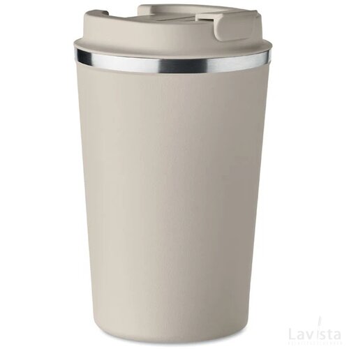 Dubbelwandige drinkbeker Brace beige