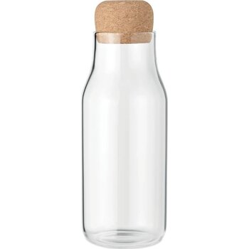 Glazen karaf met kurk 600 ml Osna transparant