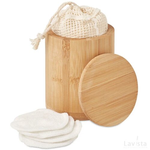 Herbruikbare watjes Bella hout